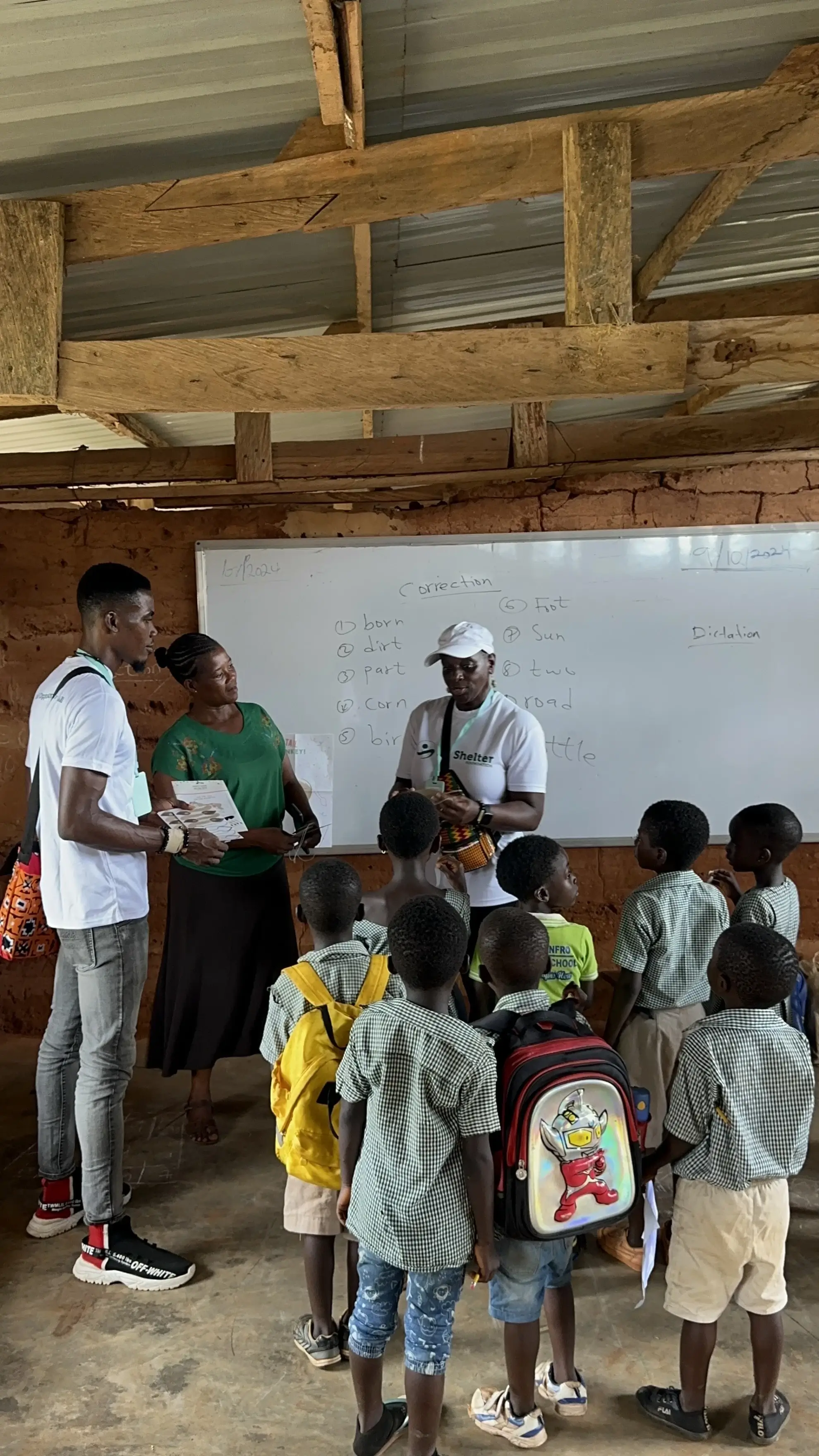 Students and volunteers together